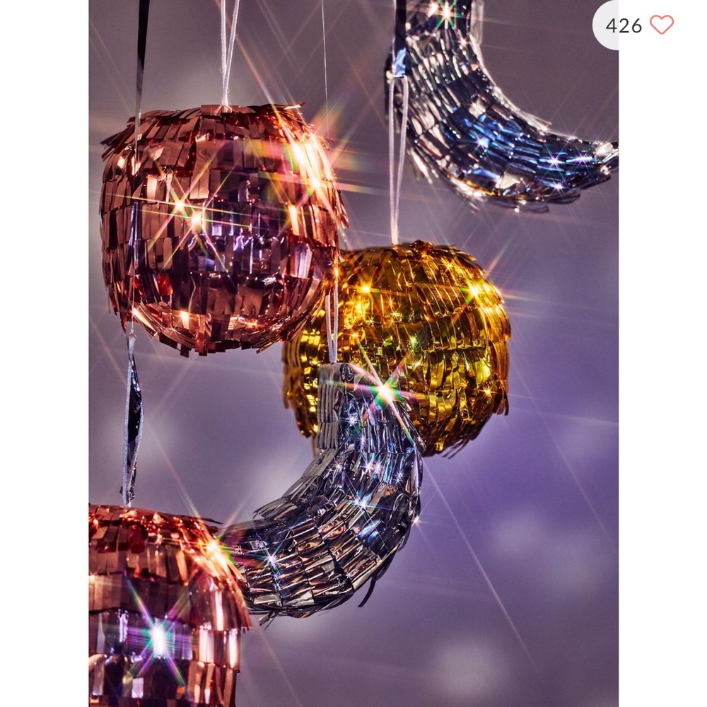 NWT Free People Mini Disco Ball Piñatas Set Of 3